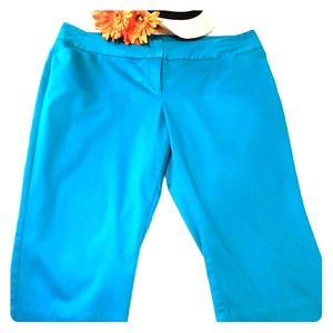 Worthington Turquoise Capris + size